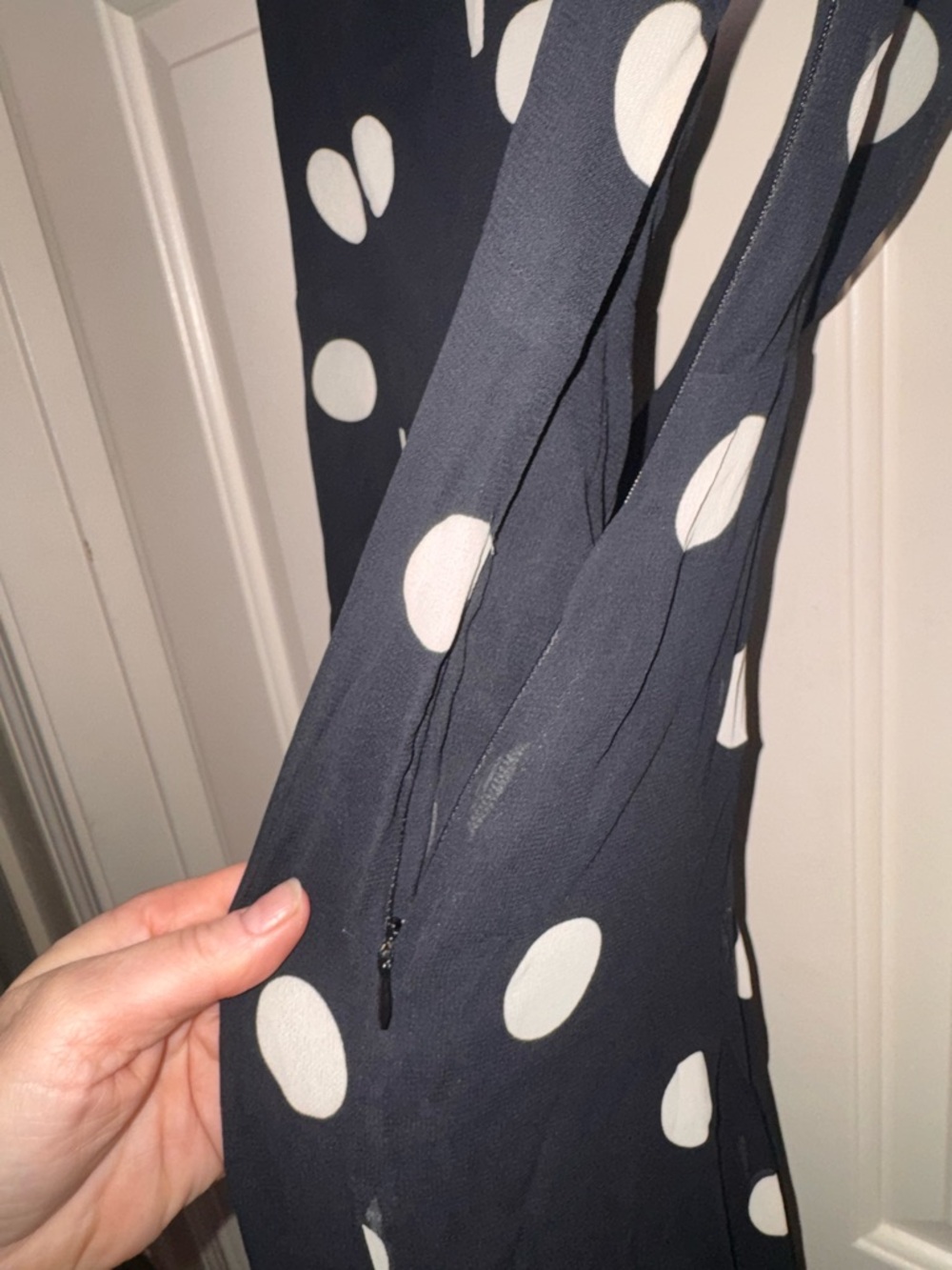 Reformation Moon Dot Midi Slip Fredo Dress, size 8, NWT - Picture 8 of 16